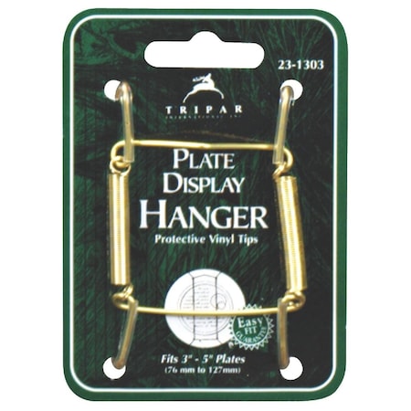 Tripar 3 In. to 5 In. Brass Wire Plate Hanger 23-1303